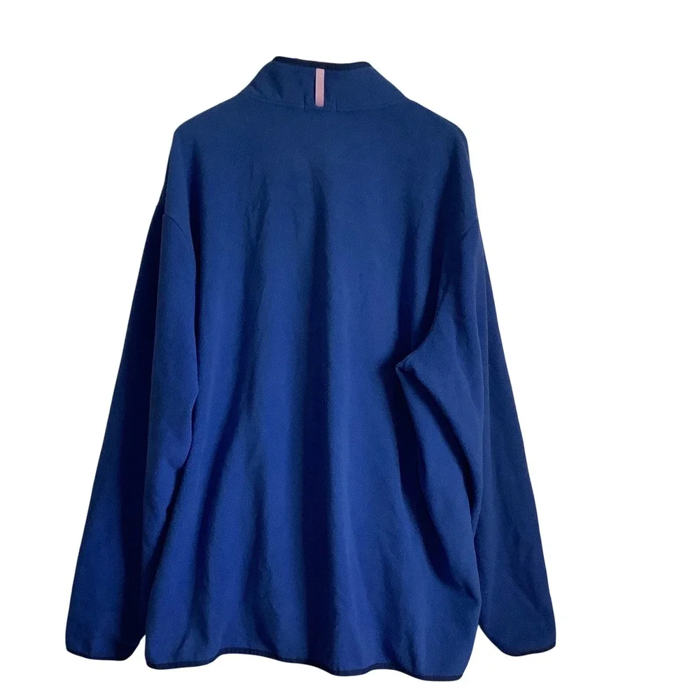 Polo Ralph Lauren Mens Blue Fleece Snap Mock Neck Pullover 3XLT Big & Tall